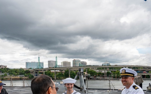 USS Chafee hosts ship tours during Portland Fleet Week 2026