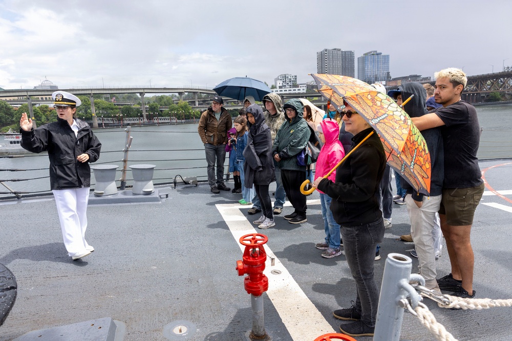 USS Chafee hosts ship tours during Portland Fleet Week 2026