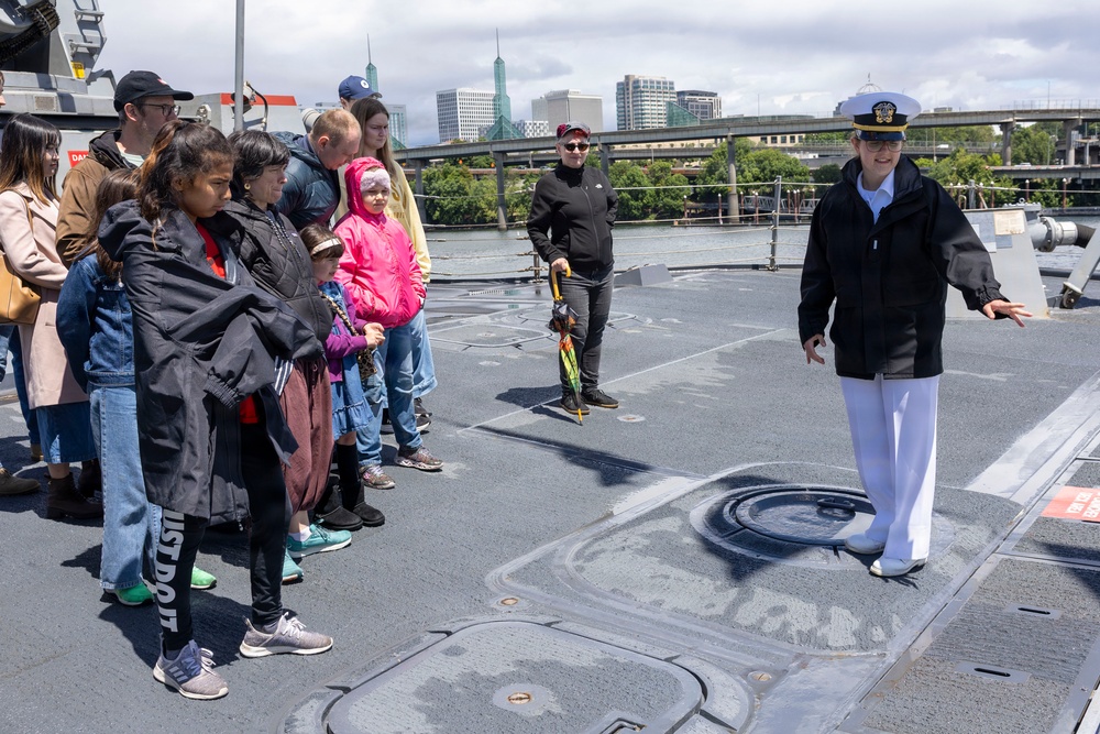 USS Chafee hosts ship tours during Portland Fleet Week 2026