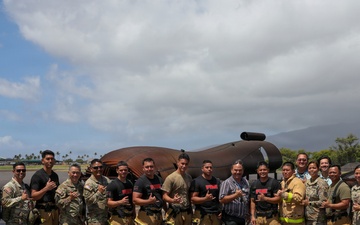 Hawaii Army National Guard firefighters conduct joint live fire training on Maui