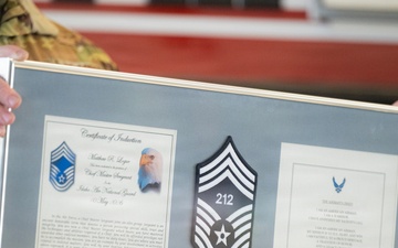 Fire Chief Logue Promotes to Chief Master Sergeant