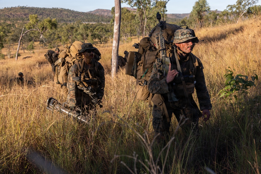 Exercise Southern Jackaroo 26: MRF-D Marines conduct defensive drills