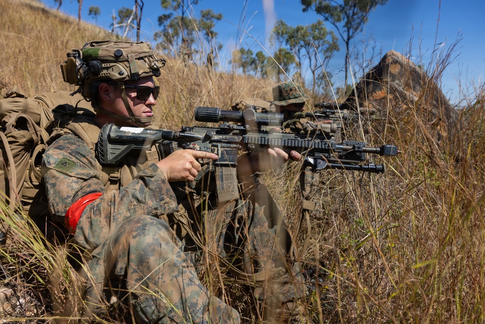 Exercise Southern Jackaroo 26: MRF-D Marines conduct defensive drills