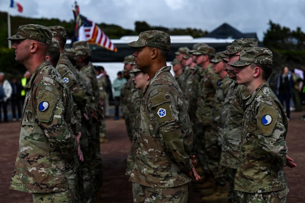 29th ID, V Corps commemorates D-Day at Omaha Beach Signal Monument