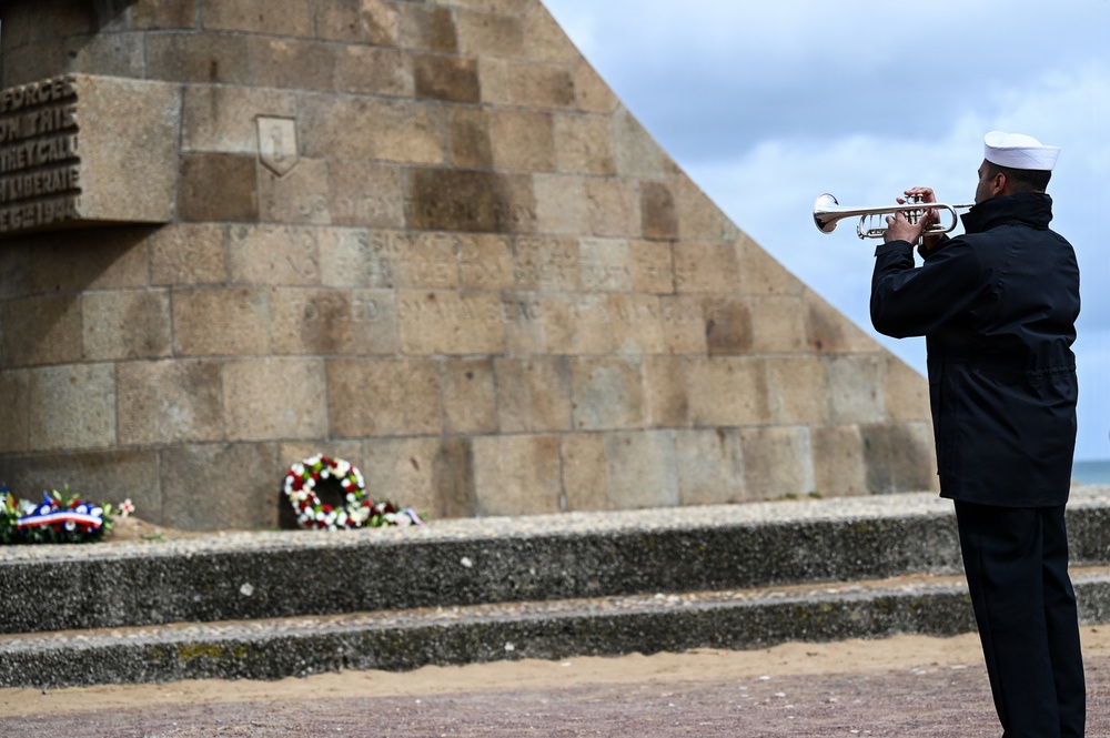29th ID, V Corps commemorates D-Day at Omaha Beach Signal Monument