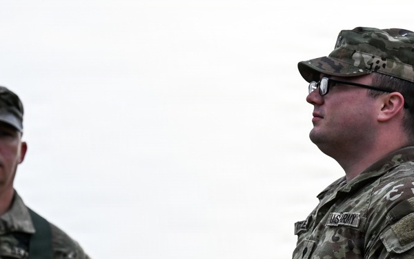CNGB officiates 29th ID Soldier’s reenlistment on Omaha Beach