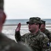 CNGB officiates 29th ID Soldier’s reenlistment on Omaha Beach