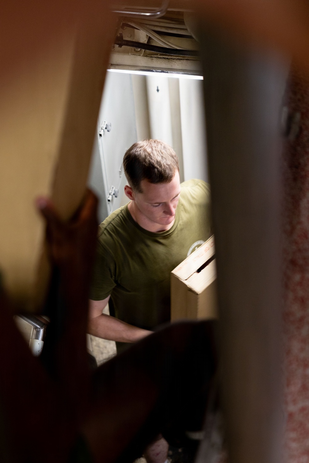 BLT 3/5 Marines On-load Supply Stores Aboard USS Portland