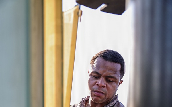 11th MEU Marines Assemble a Survey Radar Aboard USS Portland