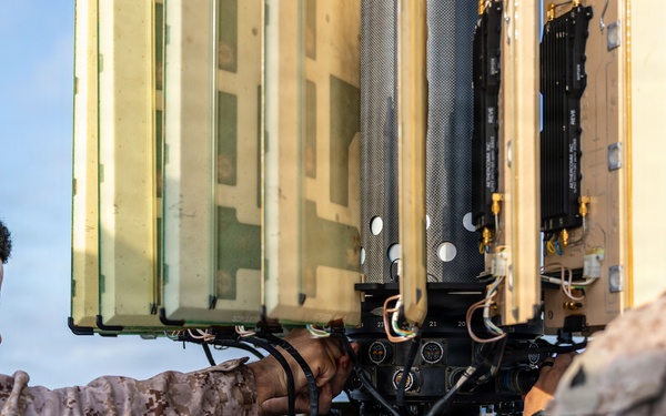 11th MEU Marines Assemble a Survey Radar Aboard USS Portland