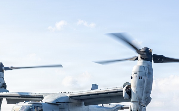 11th MEU Marines Conduct Flight Operations Aboard USS Portland