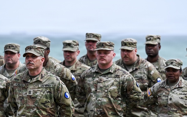 U.S. National Guard, British RAF honored in D-Day ceremony at Omaha Beach