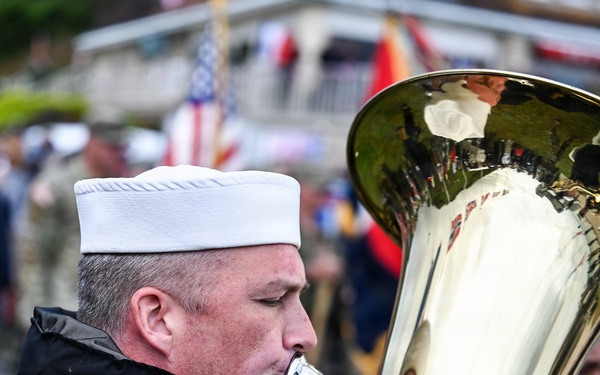 U.S. National Guard, British RAF honored in D-Day ceremony at Omaha Beach