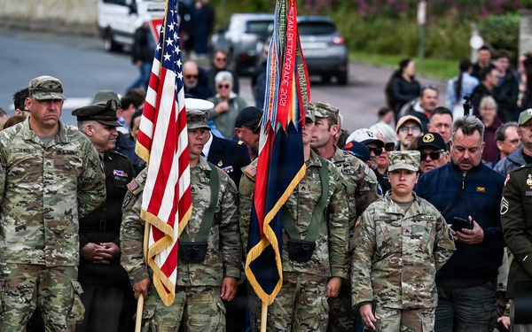 U.S. National Guard, British RAF honored in D-Day ceremony at Omaha Beach