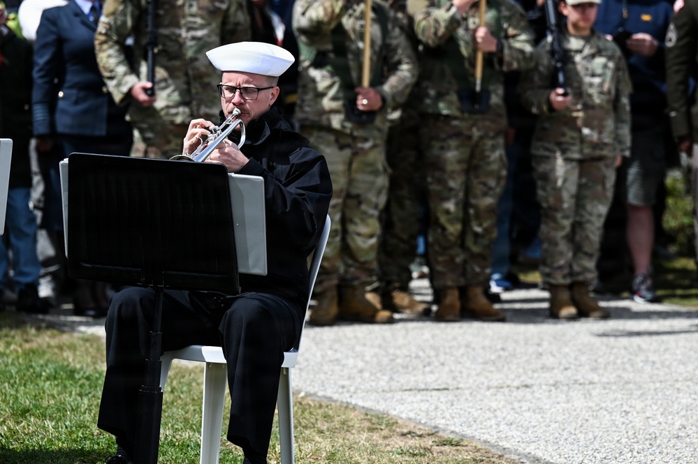 U.S. National Guard, British RAF honored in D-Day ceremony at Omaha Beach