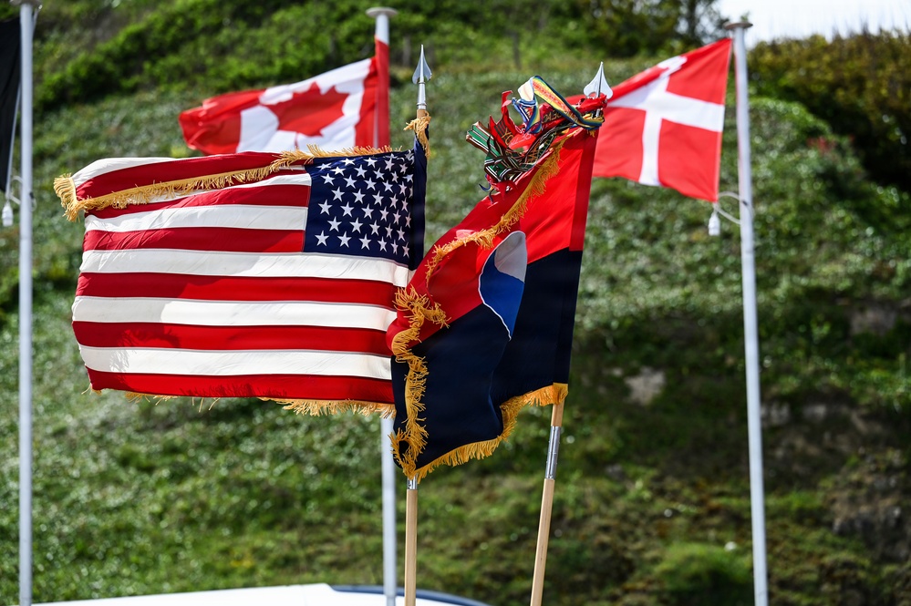 U.S. National Guard, British RAF honored in D-Day ceremony at Omaha Beach