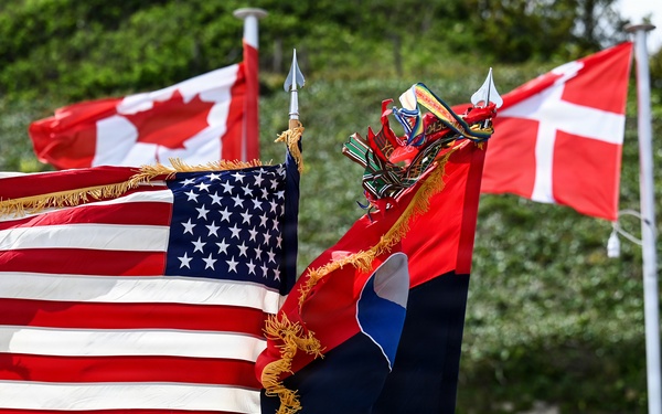 U.S. National Guard, British RAF honored in D-Day ceremony at Omaha Beach