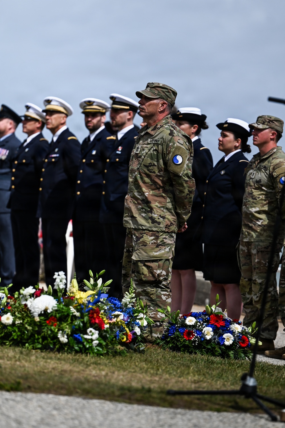 U.S. National Guard, British RAF honored in D-Day ceremony at Omaha Beach