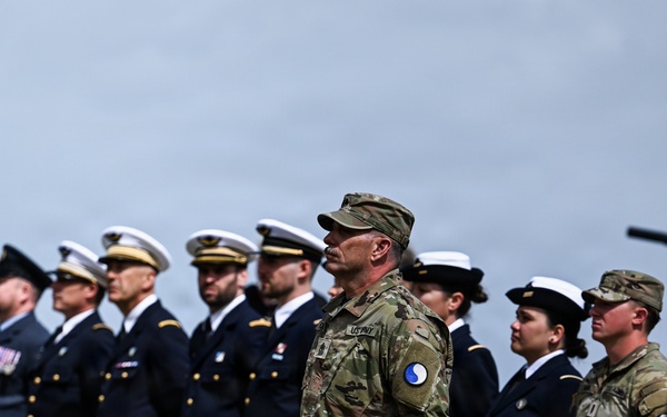 U.S. National Guard, British RAF honored in D-Day ceremony at Omaha Beach