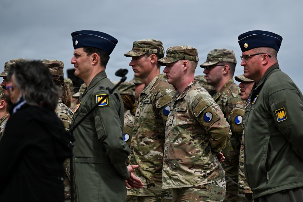 U.S. National Guard, British RAF honored in D-Day ceremony at Omaha Beach