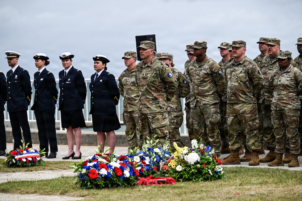 U.S. National Guard, British RAF honored in D-Day ceremony at Omaha Beach