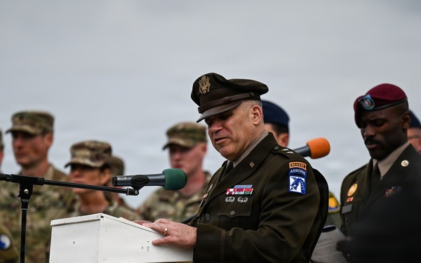 U.S. National Guard, British RAF honored in D-Day ceremony at Omaha Beach