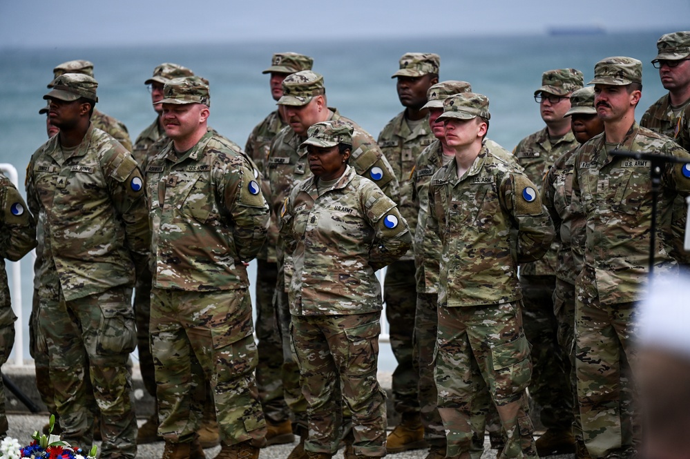 U.S. National Guard, British RAF honored in D-Day ceremony at Omaha Beach
