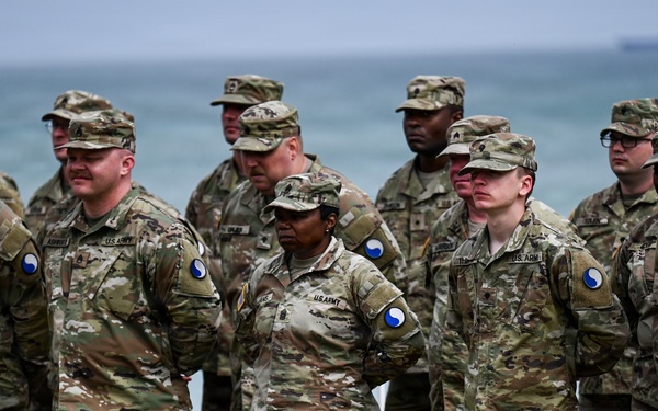 U.S. National Guard, British RAF honored in D-Day ceremony at Omaha Beach
