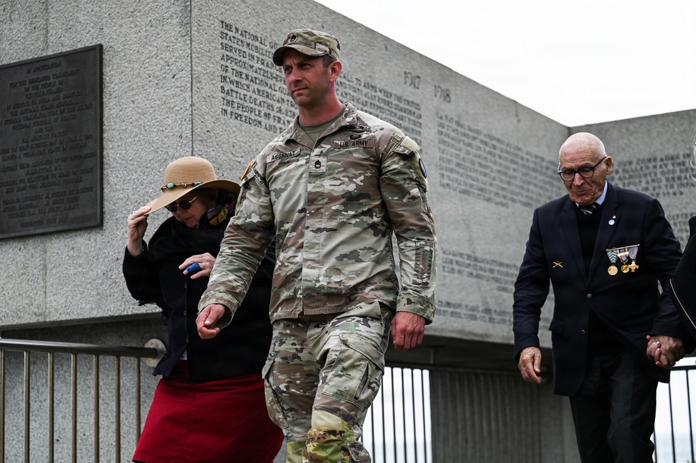 U.S. National Guard, British RAF honored in D-Day ceremony at Omaha Beach