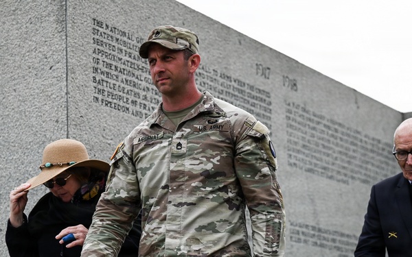 U.S. National Guard, British RAF honored in D-Day ceremony at Omaha Beach