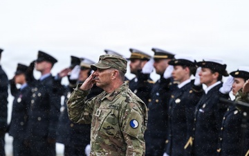 U.S. National Guard, British RAF honored in D-Day ceremony at Omaha Beach
