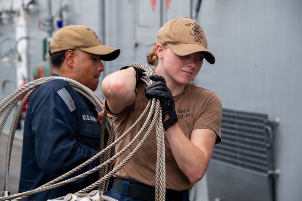 USS Boxer Transits Singapore Strait