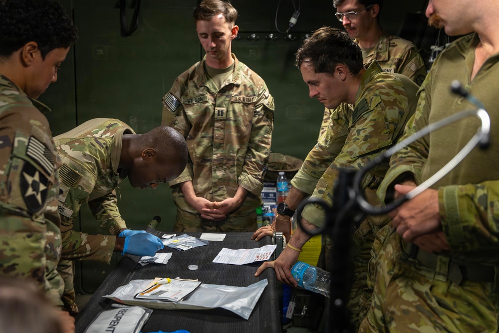 Salaknib 2026: Task Force Saber conducts blood transfusion training with Australian Defense Force Medics