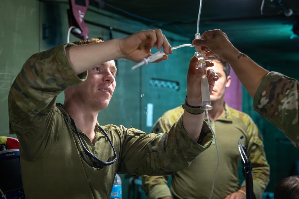 Salaknib 2026: Task Force Saber conducts blood transfusion training with Australian Defense Force Medics