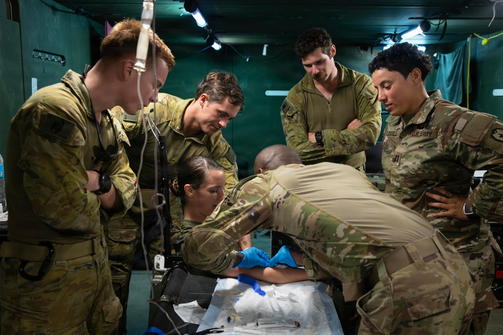 Salaknib 2026: Task Force Saber conducts blood transfusion training with Australian Defense Force Medics