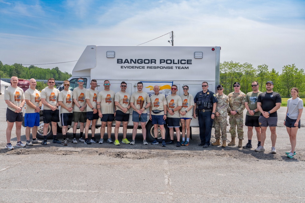 101st Security Forces Squadron and Bangor Maine Police Department Special Olympics Torch Run