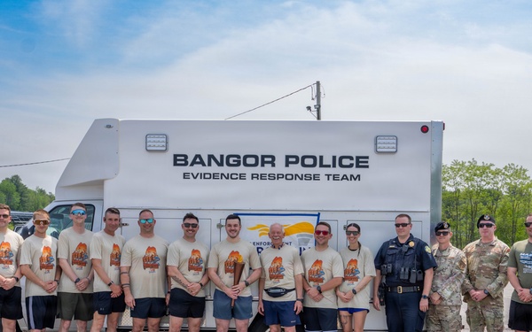 101st Security Forces Squadron and Bangor Maine Police Department Special Olympics Torch Run