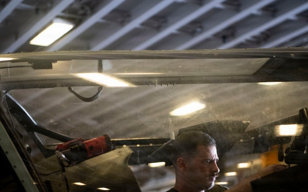U.S. Marines Conduct Daily Operations Aboard USS Boxer
