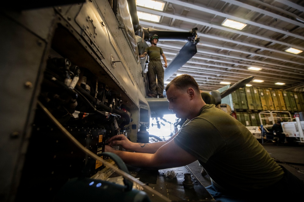 U.S. Marines Conduct Daily Operations Aboard USS Boxer