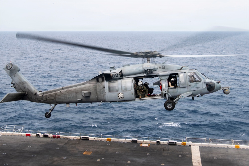 USS Boxer Conducts Flight Operations