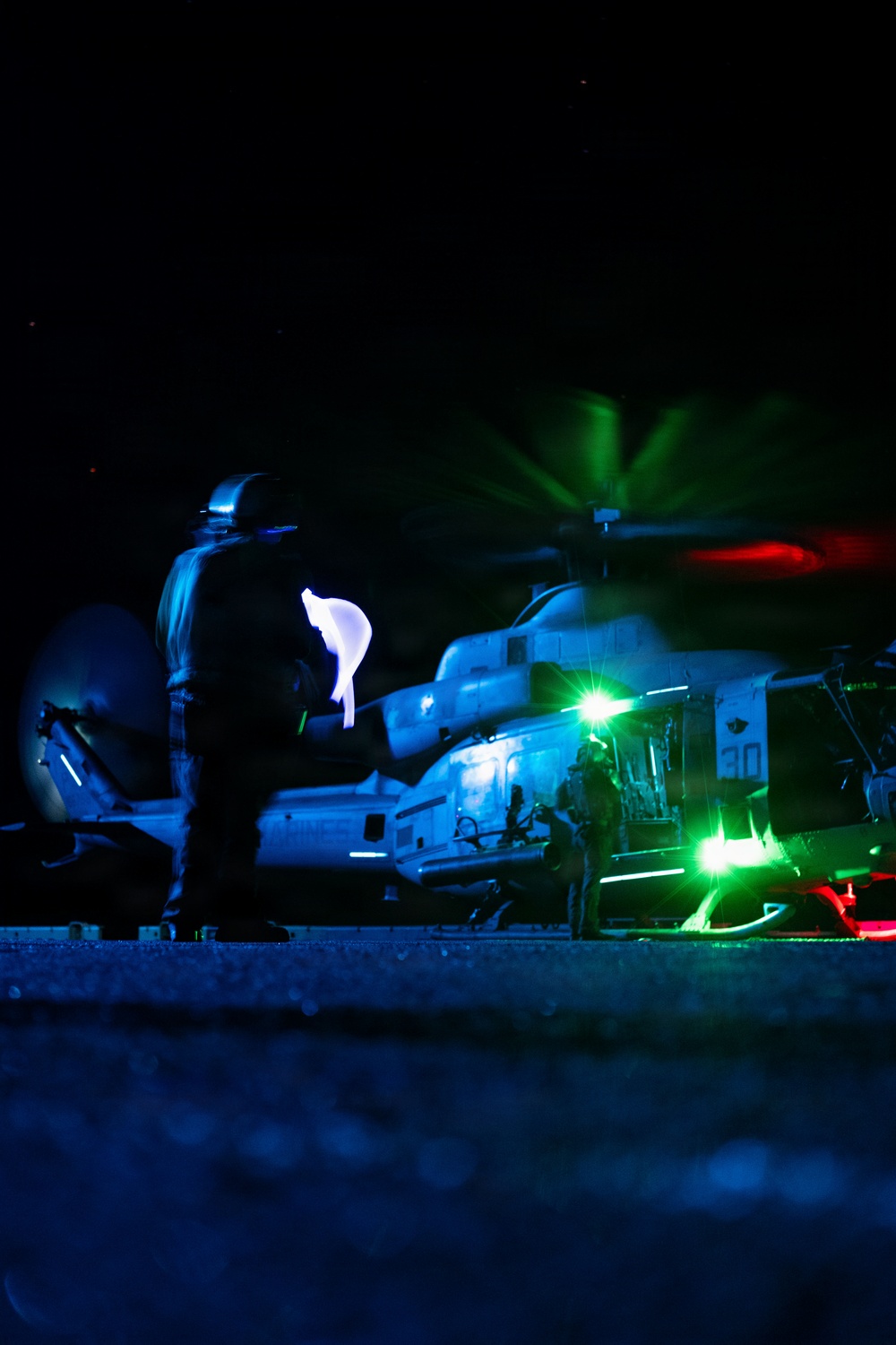 USS Boxer Conducts Nighttime Flight Operations
