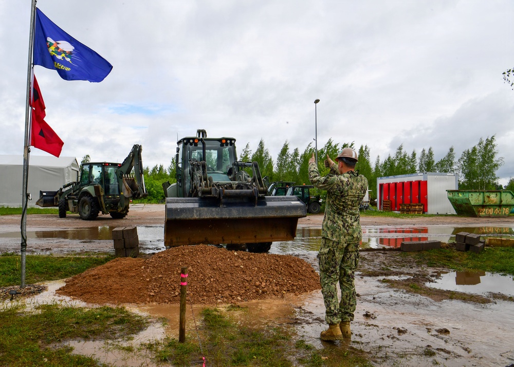 Naval Construction Battalion (NCB) 14 in Skrunda during BALTOPS 2026