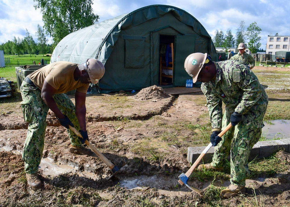 Naval Construction Battalion (NCB) 14 in Skrunda during BALTOPS 2026