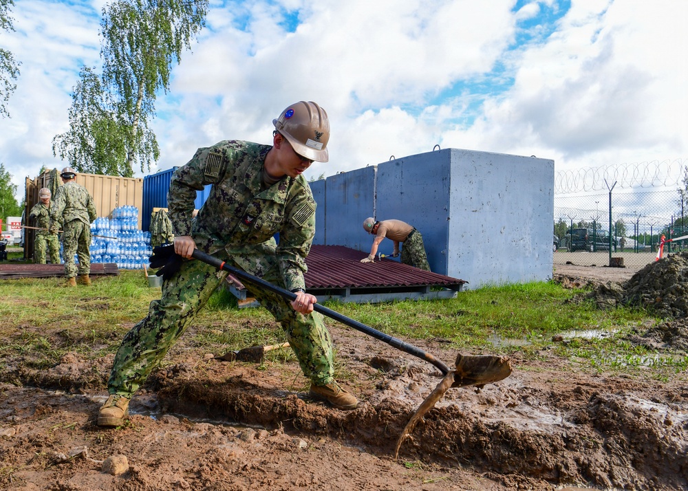 Naval Construction Battalion (NCB) 14 in Skrunda during BALTOPS 2026