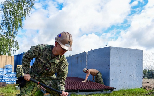 Naval Construction Battalion (NCB) 14 in Skrunda during BALTOPS 2026