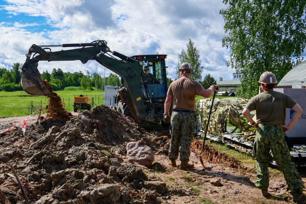 Naval Construction Battalion (NCB) 14 in Skrunda during BALTOPS 2026