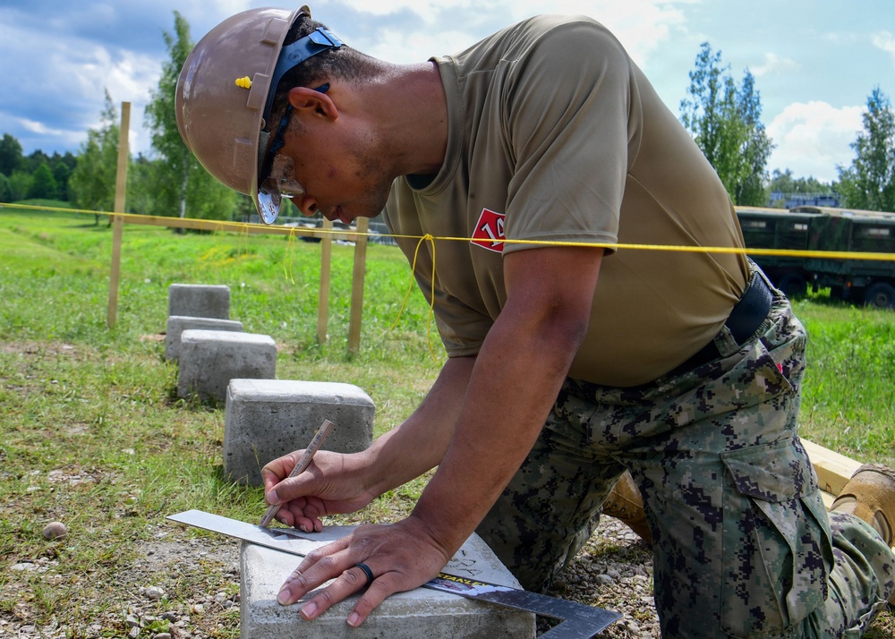 Naval Construction Battalion (NCB) 14 in Skrunda during BALTOPS 2026