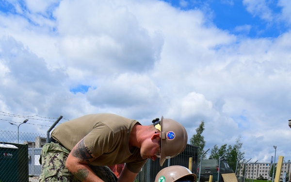 Naval Construction Battalion (NCB) 14 in Skrunda during BALTOPS 2026