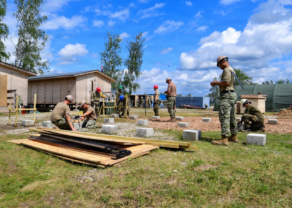 Naval Construction Battalion (NCB) 14 in Skrunda during BALTOPS 2026