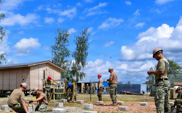 Naval Construction Battalion (NCB) 14 in Skrunda during BALTOPS 2026